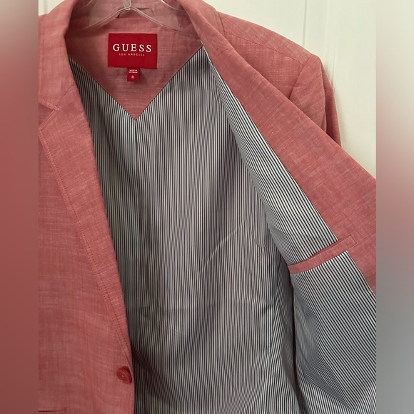Guess Men’s Chambray Blazer - Picture 6 of 9